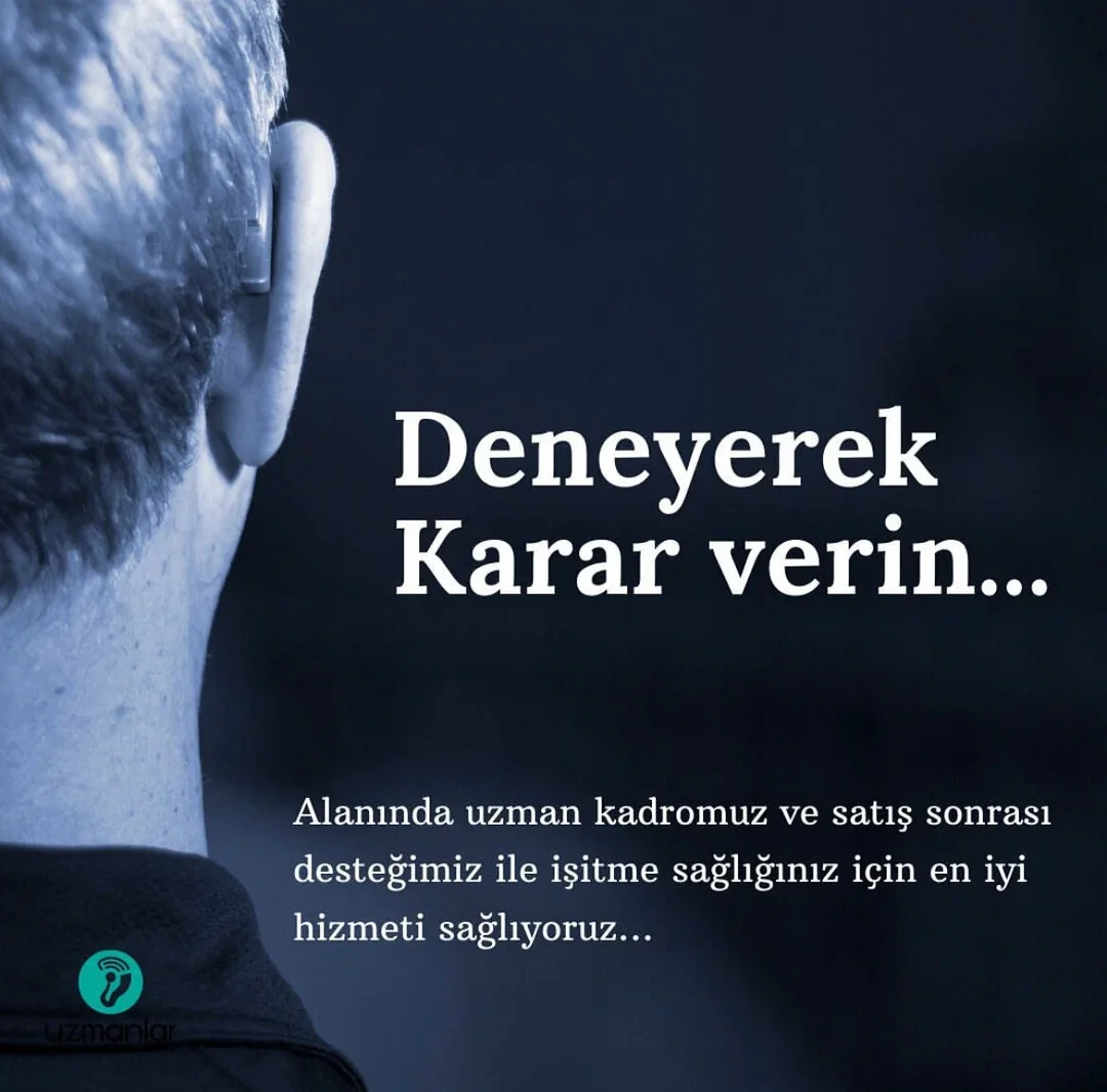 Deneyerek karar verin - 14 gün iade hakkı, işitme cihazı kullanan kişi